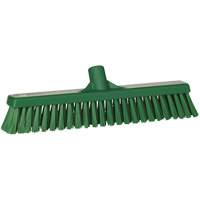 Combo Bristle Push Broom Head, Coarse/Fine Bristles, 16-1/2", Polyester, Green Rideout Tool & Machine Inc.