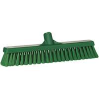 Small Particle Push Broom Head, Fine Bristles, 16-1/2", Polyester, Green Rideout Tool & Machine Inc.