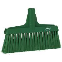 Upright Broom Head, Coarse/Fine Bristles, 10-1/4", Polyester, Green Rideout Tool & Machine Inc.