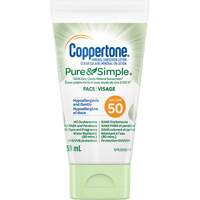 Pure & Simple<sup>®</sup> Face Sunscreen, SPF 50, Lotion JM043 | Rideout Tool & Machine Inc.