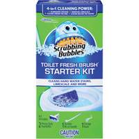 Trousse de d&eacute;marrage de brosse pour cuvettes Scrubbing Bubbles Fresh Brush, Recharge Rideout Tool & Machine Inc.