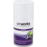 Désodorisant en aérosol à doses mesurées AirWorks<sup>MD</sup>, Vignoble, Canette aérosol JM612 | Rideout Tool & Machine Inc.