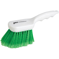 Short Handle Detail Brush, 9" L, Synthetic Bristles, Green JM736 | Rideout Tool & Machine Inc.