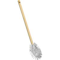 HD Toilet Brush with Wire Centre, 20" L, Polypropylene Bristles, Yellow JM742 | Rideout Tool & Machine Inc.
