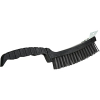 Scratch Brush, Steel, 4 x 17 Wire Rows, 12" Long Rideout Tool & Machine Inc.