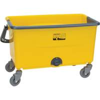 Microfibre Mop Bucket & Wringer, Strainer, 11 US Gal. (44 Quart), Yellow JN501 | Rideout Tool & Machine Inc.