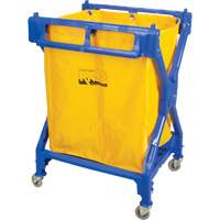 Laundry Cart, Plastic, 25-3/8" W x 25" D x 38-1/2" H, 33 lbs. Capacity JN503 | Rideout Tool & Machine Inc.
