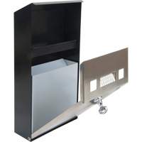 Smoking Receptacle, Wall-Mount, Stainless Steel, 1 Litre Capacity, 11-4/5" Height Rideout Tool & Machine Inc.