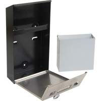 Smoking Receptacle, Wall-Mount, Stainless Steel, 1 Litre Capacity, 11-4/5" Height Rideout Tool & Machine Inc.