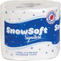 Papier hygi&eacute;nique de premi&egrave;re qualit&eacute; Snow Soft, 2 Pli, 600 Feuilles/Rouleu, Longueur 145', Blanc Rideout Tool & Machine Inc.