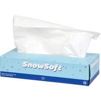 Snow Soft™ Premium Facial Tissue, 2 Ply, 7.4" L x 8.4" W, 100 Sheets/Box JO166 | Rideout Tool & Machine Inc.