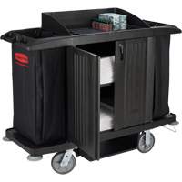 Executive Full-Size Housekeeping Cart with Doors Rideout Tool & Machine Inc.