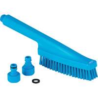 Brosse &agrave; main avec circulation d'eau, Soies Ferme, Longueur de 13", Bleu Rideout Tool & Machine Inc.