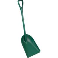 Pelle monobloc perceptible par d&eacute;tecteur de m&eacute;tal, Lame 13-3/4" x 17", Longueur de 42-1/2", Plastique, Vert Rideout Tool & Machine Inc.