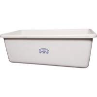 Transport Storage Tub, Plastic, White Rideout Tool & Machine Inc.
