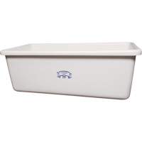 Transport Storage Tub, Plastic, White Rideout Tool & Machine Inc.