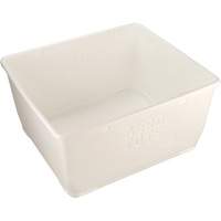 Aero-Tote Tub with Drain Plug, Plastic, White Rideout Tool & Machine Inc.