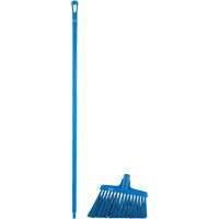 Angle Broom Head with Handle, X-Coarse Bristles, 12", Polyester, Blue Rideout Tool & Machine Inc.