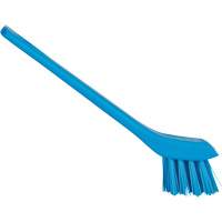 Brosse avec rebord grattoir, Soies Ferme, Longueur de 6", Bleu Rideout Tool & Machine Inc.