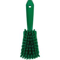 Brosse &agrave; r&eacute;curer avec manche court, Soies Doux, Longueur de 10-1/2", Vert Rideout Tool & Machine Inc.