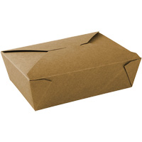 Kraft Take Out Food Containers, Corrugated, Recantgular JP920 | Rideout Tool & Machine Inc.