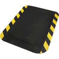 Tapis Hog Heaven, Losange, 2' x 3' x 5/8", Noir/Jaune, Nitrile Rideout Tool & Machine Inc.