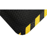 Tapis Hog Heaven, Losange, 4-4/5' x 8' x 7/8", Noir/Jaune, Nitrile Rideout Tool & Machine Inc.
