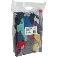 Recycled Material Wiping Rags, Cotton, Mix Colours, 10 lbs. Rideout Tool & Machine Inc.