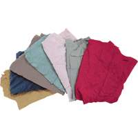 Recycled Material Wiping Rags, Fleece, Mix Colours, 10 lbs. JQ108 | Rideout Tool & Machine Inc.