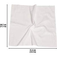 Chiffons lavables pour le nettoyage, Microfibre, Blanc Rideout Tool & Machine Inc.