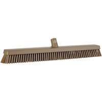 Heavy-Duty Push Broom, Fine/Stiff Bristles, 24", Brown JQ217 | Rideout Tool & Machine Inc.