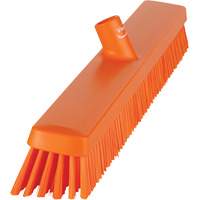 Heavy-Duty Push Broom, Fine/Stiff Bristles, 24", Orange JQ218 | Rideout Tool & Machine Inc.