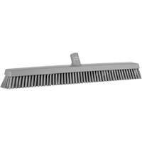 Heavy-Duty Push Broom, Fine/Stiff Bristles, 24", Grey JQ220 | Rideout Tool & Machine Inc.