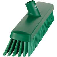 Push Broom Head, Fine/Stiff Bristles, 16-1/2", Polyester/Polypropylene, Green Rideout Tool & Machine Inc.