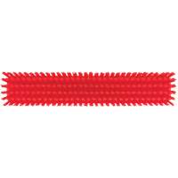 Push Broom Head, Fine/Stiff Bristles, 16-1/2", Polyester/Polypropylene, Red Rideout Tool & Machine Inc.