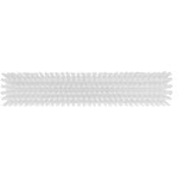 Push Broom Head, Fine/Stiff Bristles, 16-1/2", Polyester/Polypropylene, White Rideout Tool & Machine Inc.