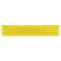 Push Broom Head, Fine/Stiff Bristles, 16-1/2", Polyester/Polypropylene, Yellow Rideout Tool & Machine Inc.