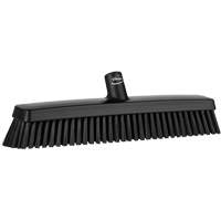 Push Broom Head, Fine/Stiff Bristles, 16-1/2", Polyester/Polypropylene, Black Rideout Tool & Machine Inc.