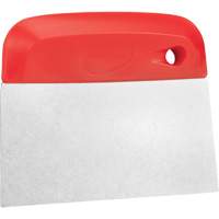 Flexible Stainless Steel Dough Cutter/Scraper, Red, 4-1/2" W x 5-3/4" L Rideout Tool & Machine Inc.