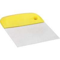 Flexible Stainless Steel Dough Cutter/Scraper, Yellow, 4-1/2" W x 5-3/4" L Rideout Tool & Machine Inc.
