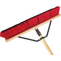 Balai-brosse &agrave; manche renforc&eacute;, 24", Moyen, Soies PVC Rideout Tool & Machine Inc.