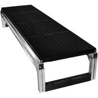 FOUNDATION Smooth Modular Aluminum Work Platform Kit, 18" W x 72" D, 400 lbs. Capacity, All-Welded Rideout Tool & Machine Inc.