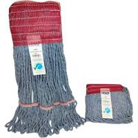 Wide-Band Mop Head, Antimicrobial/Floor Finishing/Specialty, Cotton/Rayon/Synthetic, Loop Style Rideout Tool & Machine Inc.