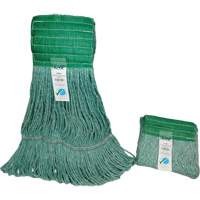 Wide-Band Mop Head, Antimicrobial/Floor Finishing/Specialty, Cotton/Rayon/Synthetic, Loop Style Rideout Tool & Machine Inc.