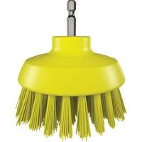 Brosse ronde HyDrive pour perceuse, Soies Tr&egrave;s ferme, Longueur de 3-1/10", Jaune Rideout Tool & Machine Inc.