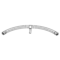 Floor Mounted 90° Curved Curtain Partition Track, 3' L KB009 | Rideout Tool & Machine Inc.