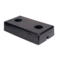 Molded Dock Bumpers, Rubber, 18" W x 4" D x 10" H Rideout Tool & Machine Inc.