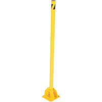 Butoirs repliables, Acier, 42" h x 1-3/4" la, Jaune Rideout Tool & Machine Inc.