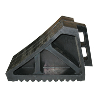 Wheel Chock, 10-5/8" x 7" x 4-1/2", Black Rideout Tool & Machine Inc.