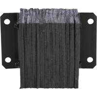 Laminated Dock Bumper, Horizontal, Rubber, 12" W x 6" D x 10" H Rideout Tool & Machine Inc.